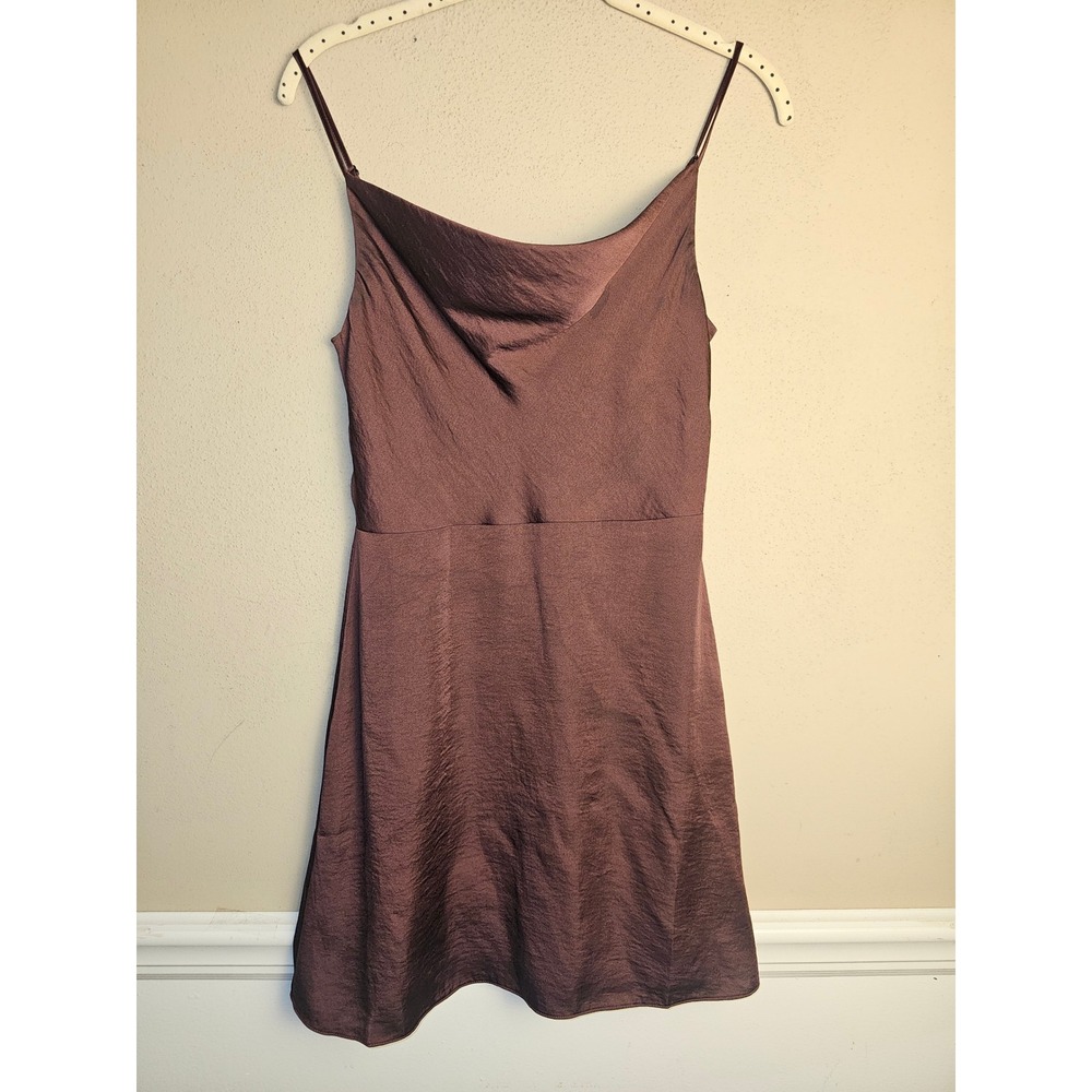 Sunday Best Aritzia Womens Burgundy Slip Dress 4